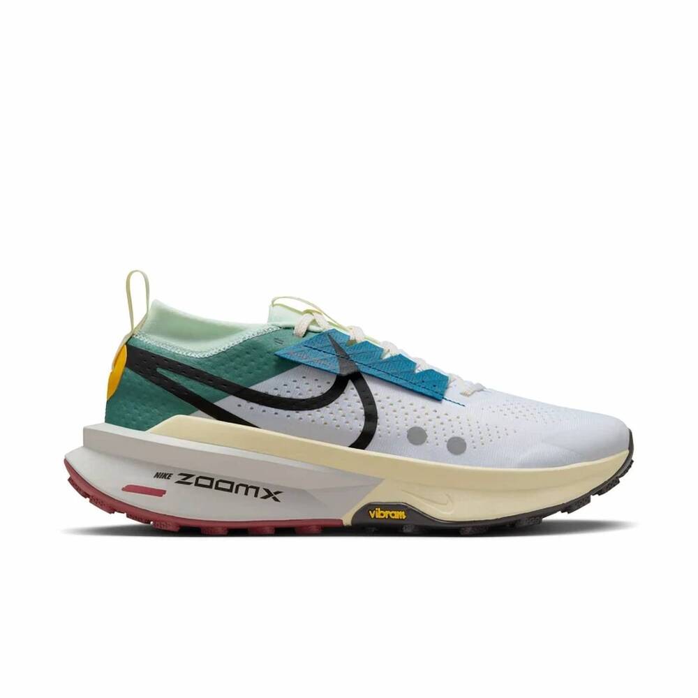 NEW NIKE women's zegama 2 running shoes in white bicoastal court blue black